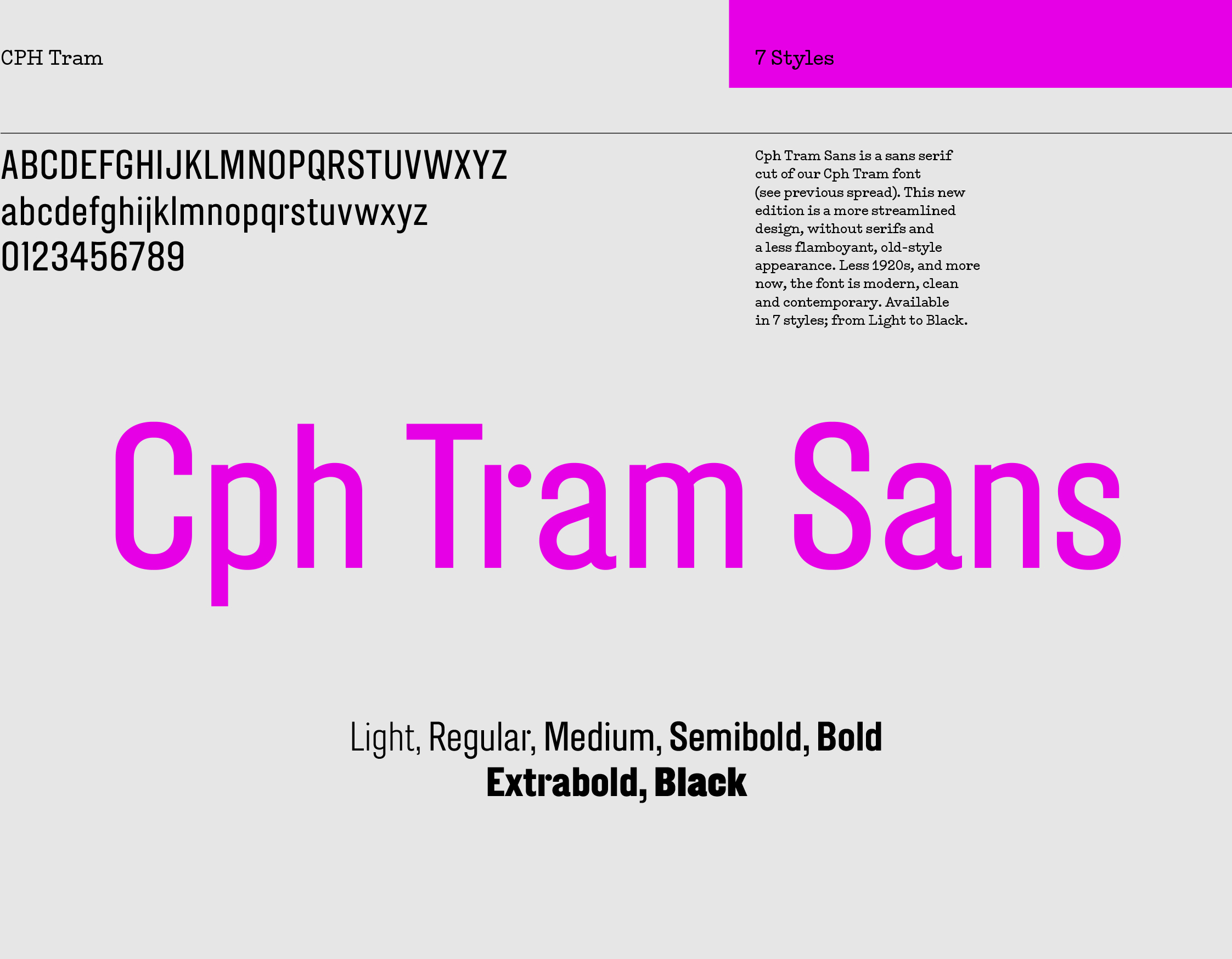 CPH Tram Sans sample