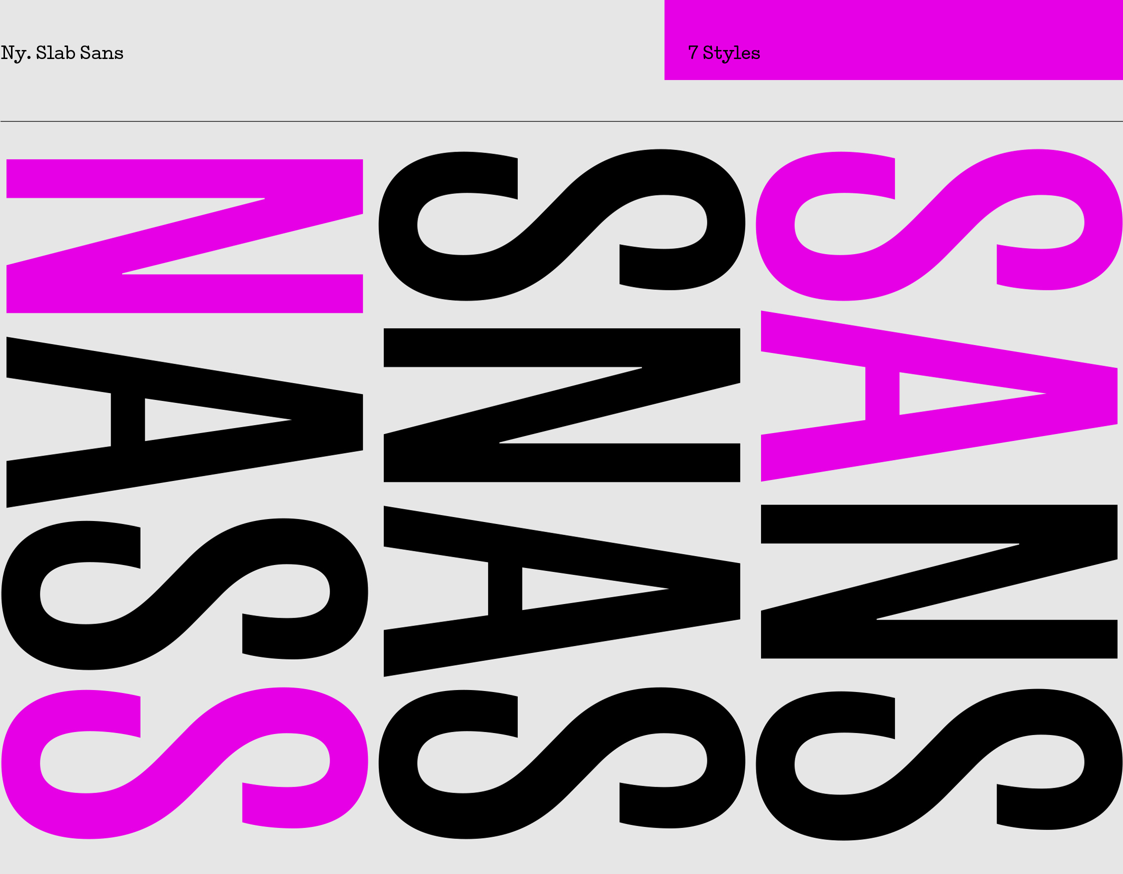 Ny. Slab Sans— PLEASE INQUIRE WITHIN sample