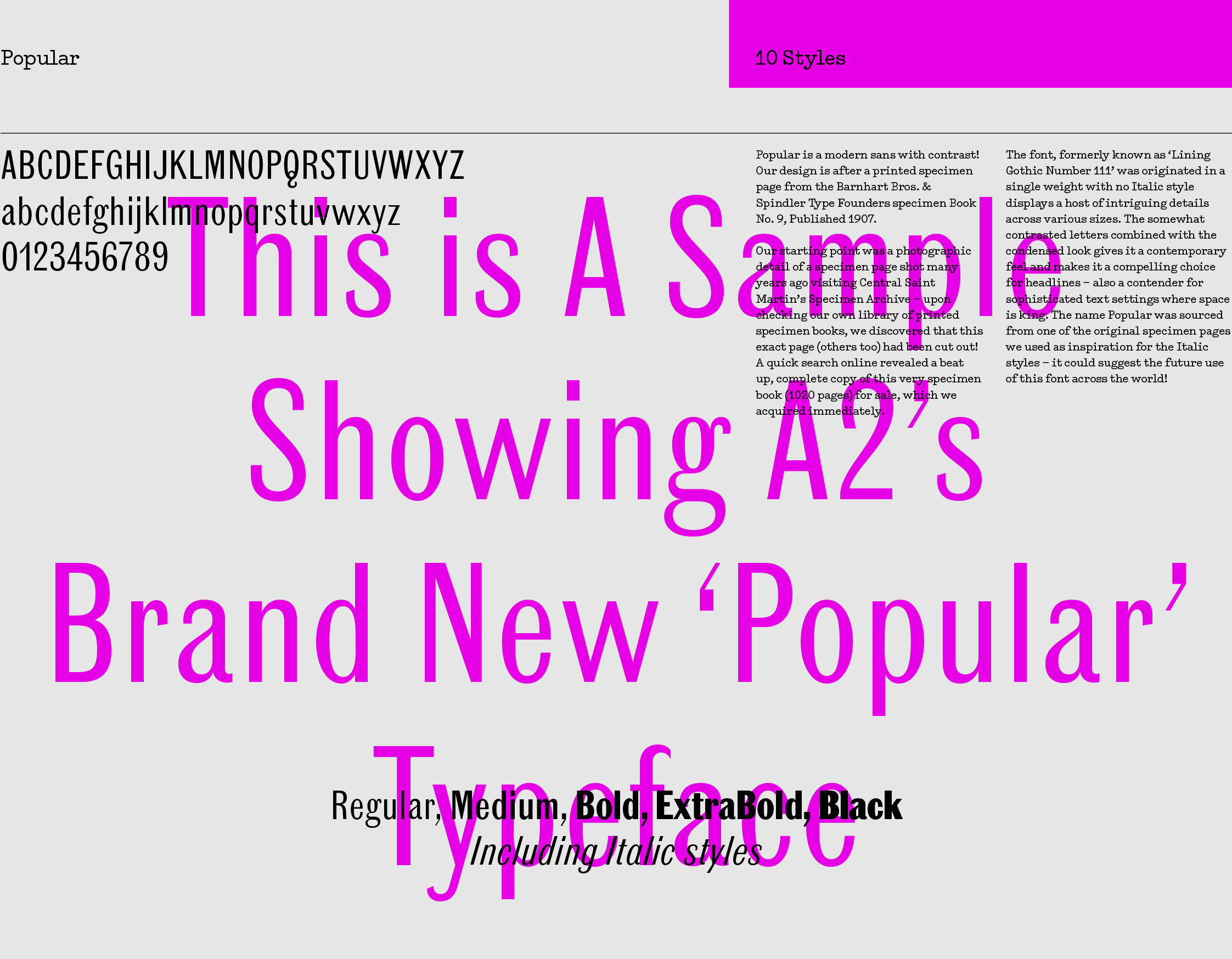 Popular sample